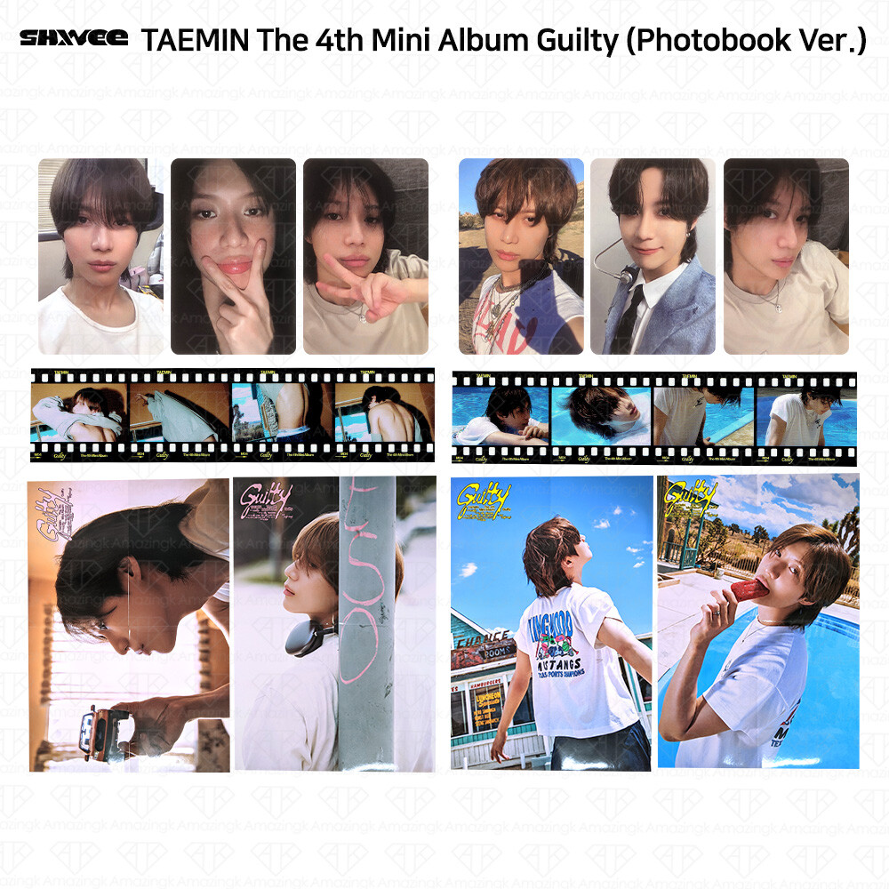 SHINee Taemin 4th Mini Album Guilty Photocard Sequence Film Folded