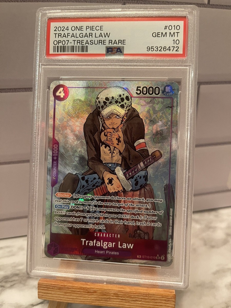 One Piece OP07 Treasure Rare Trafalgar Law ST10-010 Alt Art 500