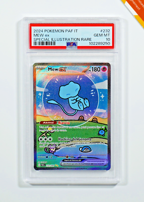 Pokemon PSA 10 Mew Ex #232 PAF Special Illustration Rare 2024