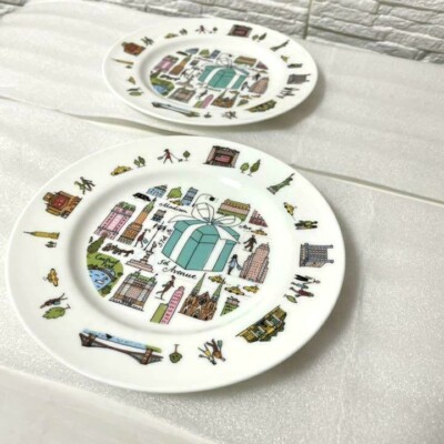 RARE Tiffany & Co. 5th Avenue Pair Plate Set Tableware Dish from