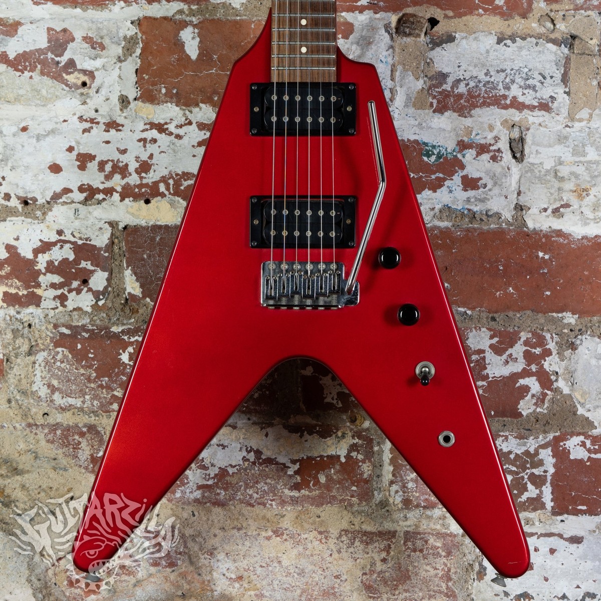 Fernandes The Function Flying V BSV-55 1980's Red Sparkle MIJ