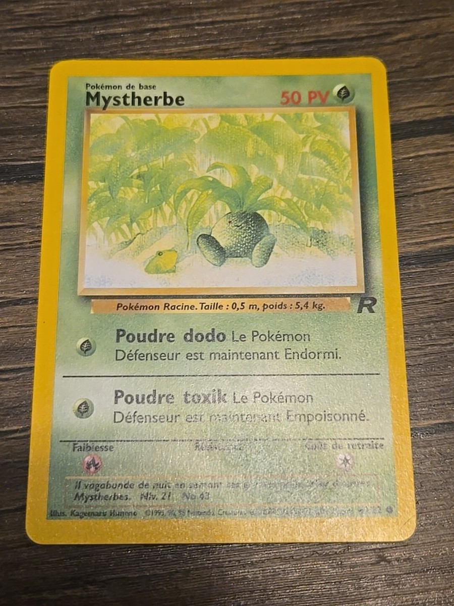 2000 Mystherbe 63/82 LP 1st Ed French ODDISH Team Rocket Wizards