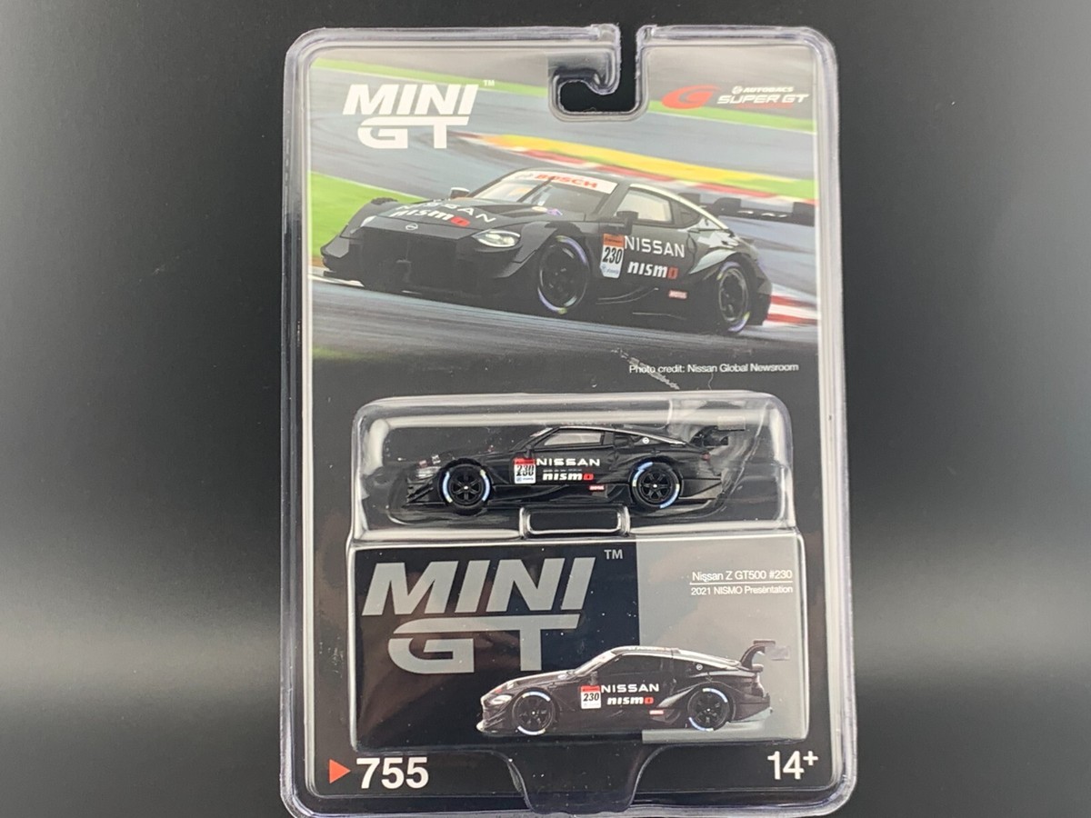 Mini GT Nissan Z GT500 #230 Nismo Presentation Super GT #755 1/64