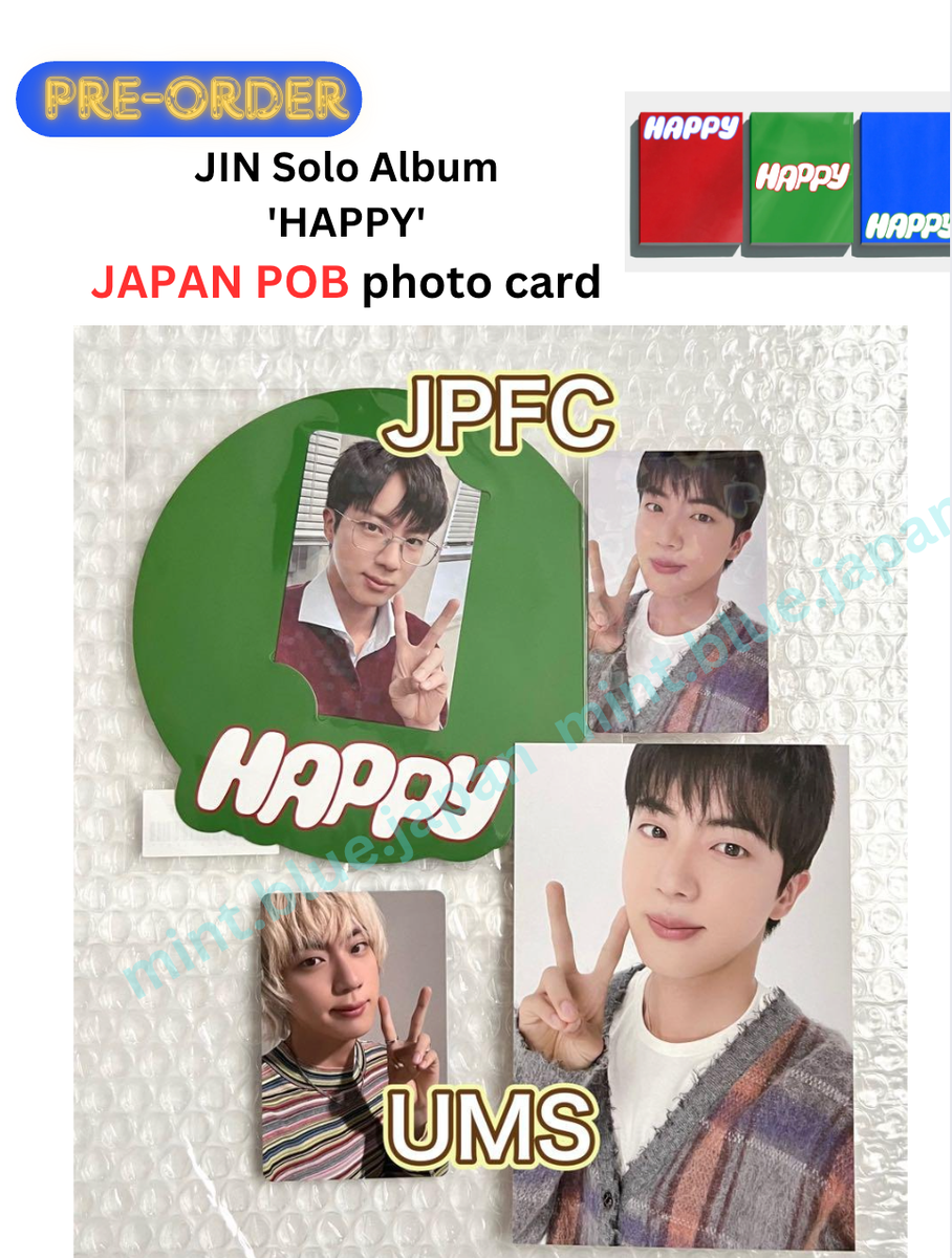 JIN Solo Album HAPPY Japan FC / UMS universal Limited Lucky POB