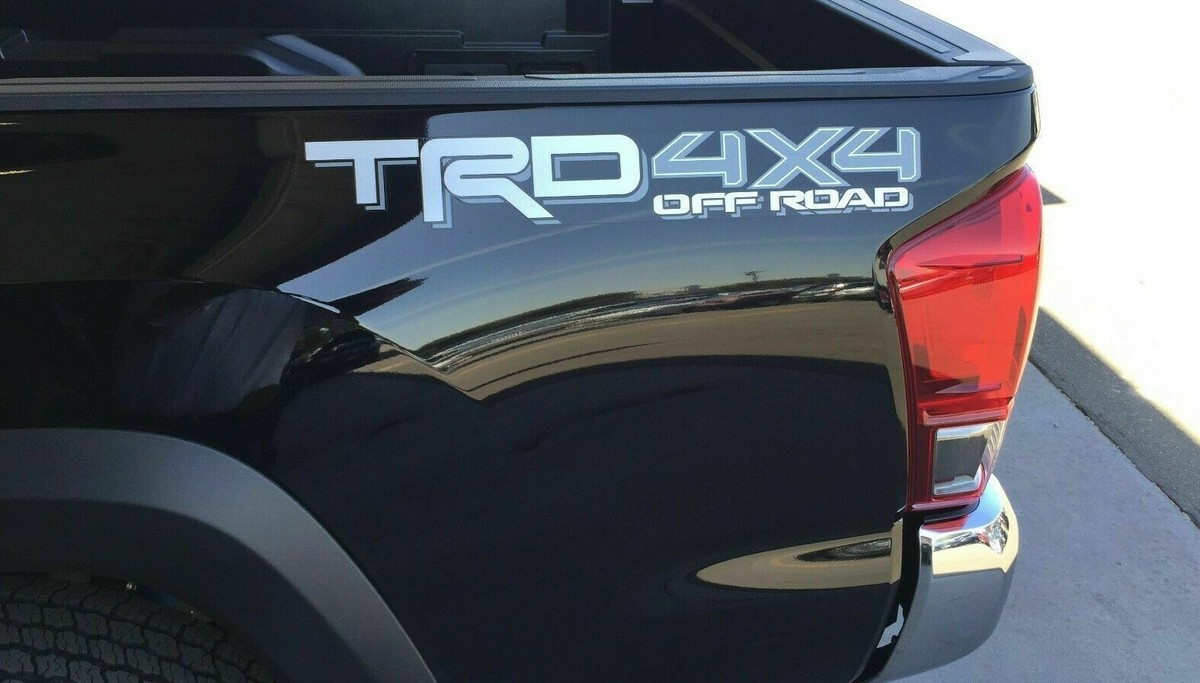OEM TOYOTA Tacoma TRD 4X4 Off-Road Bedside Decal Silver/Gray 75996