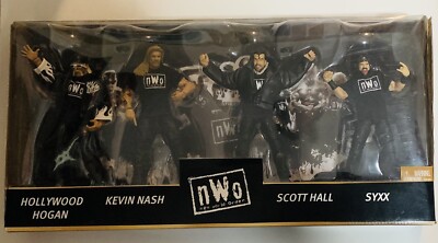 WWE Mattel Custom NWO Figure Set of 4 w/ Custom Packaging - Hogan