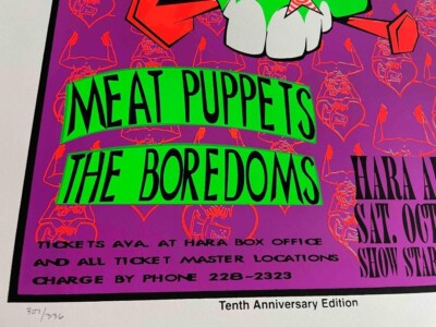 Nirvana Silkscreen10th Anniversary Concert Poster Lee Bolton