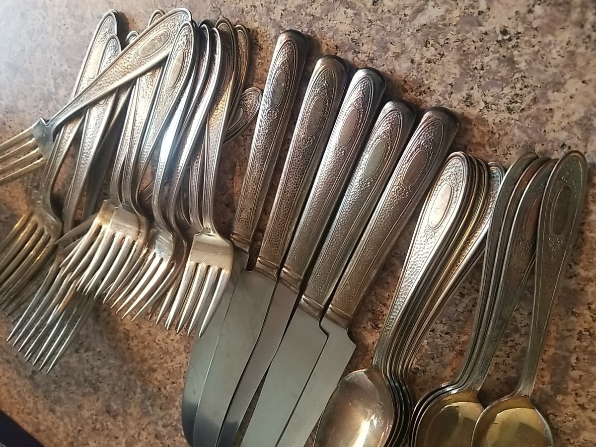 EPNS A1 Sheffield England Flatware Lot (33) Pc Seb Silverplate | eBay