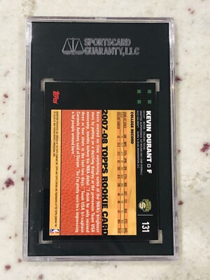 2007-08 Topps Chrome #131 Kevin Durant Rookie Card RC Supersonics