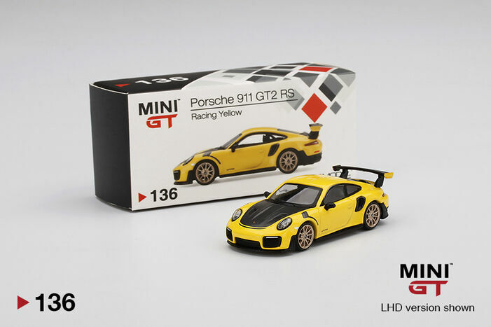 MINI GT 136 Porsche 911 GT2 RS Racing Yellow RHD Asia version | eBay