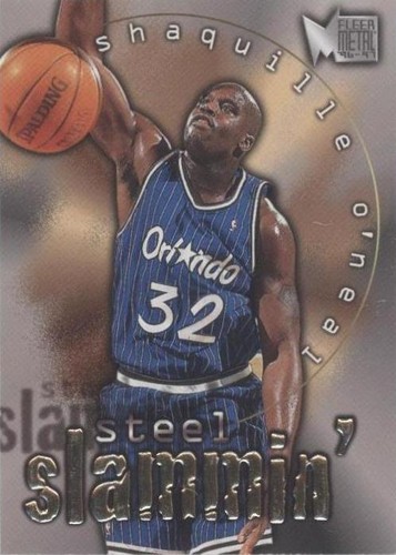 95-96 Fleer Metal Shaquille O'neal Maximum Metal Die-Cut Insert #8