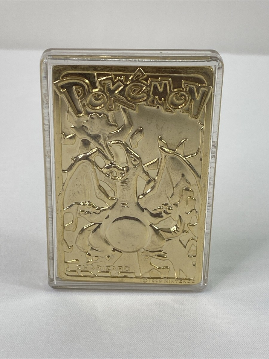 1999 NINTENDO CHARIZARD LIMITED EDITION 23K GOLD PLATED TRADING