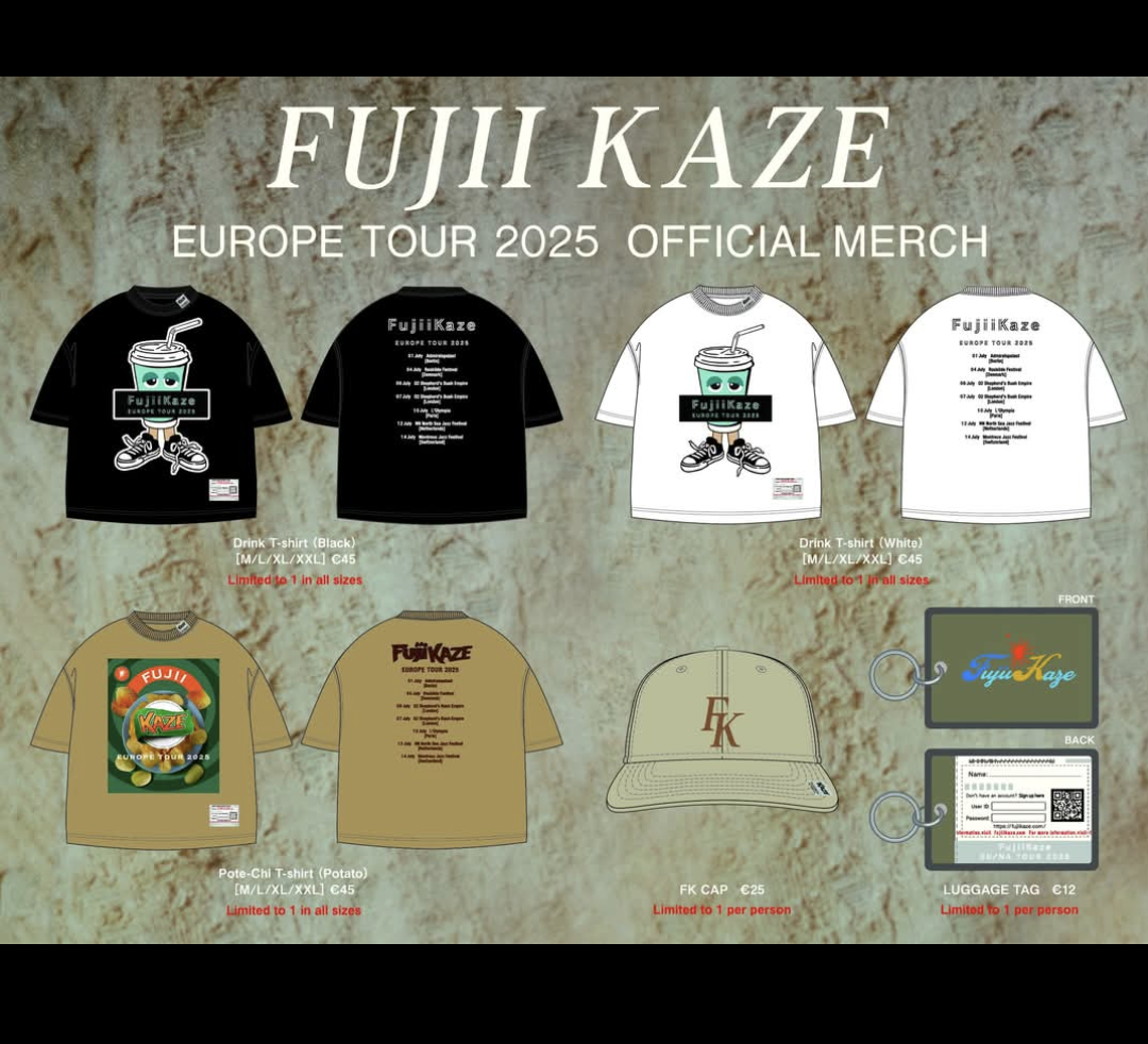 Official Fujii Kaze Merch in Berlin - thoughts? : r/fujiikaze