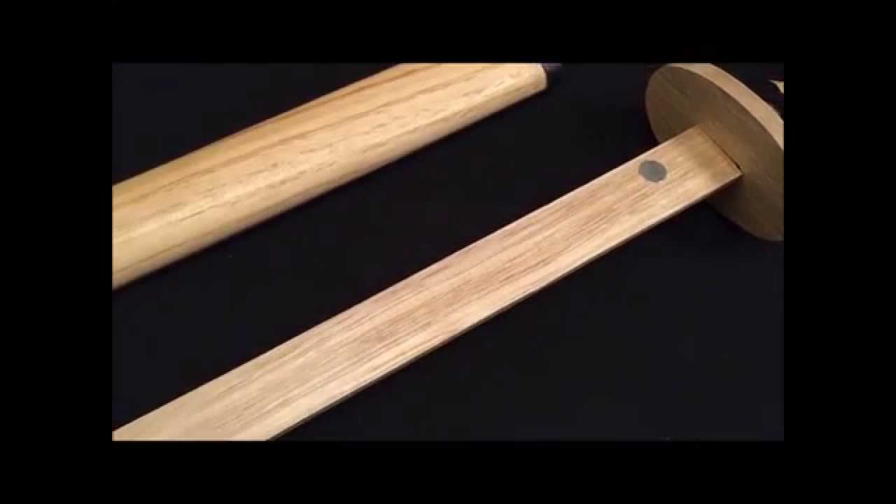 木製鞘付柄巻木刀 模造刀 小道具や型練習に 通販・販売・買取 - YouTube