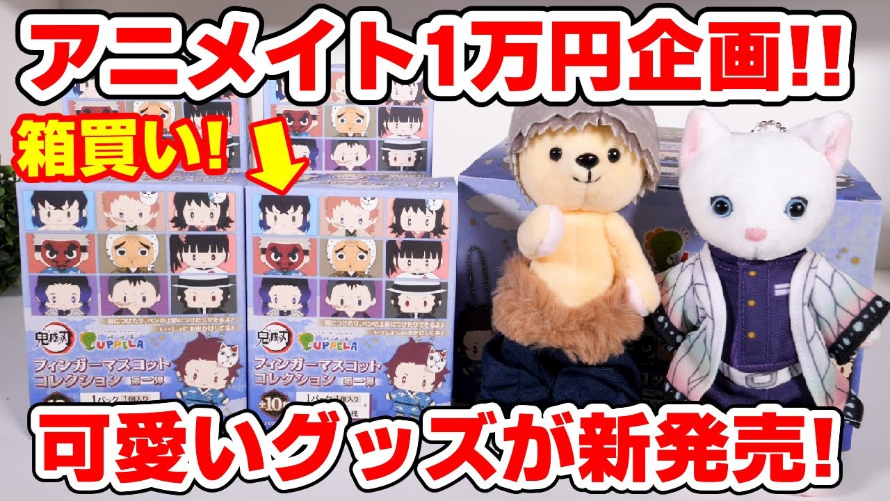 鬼滅の刃】アニメイト1万円企画！パペラを箱買いで配列検証！くまめい