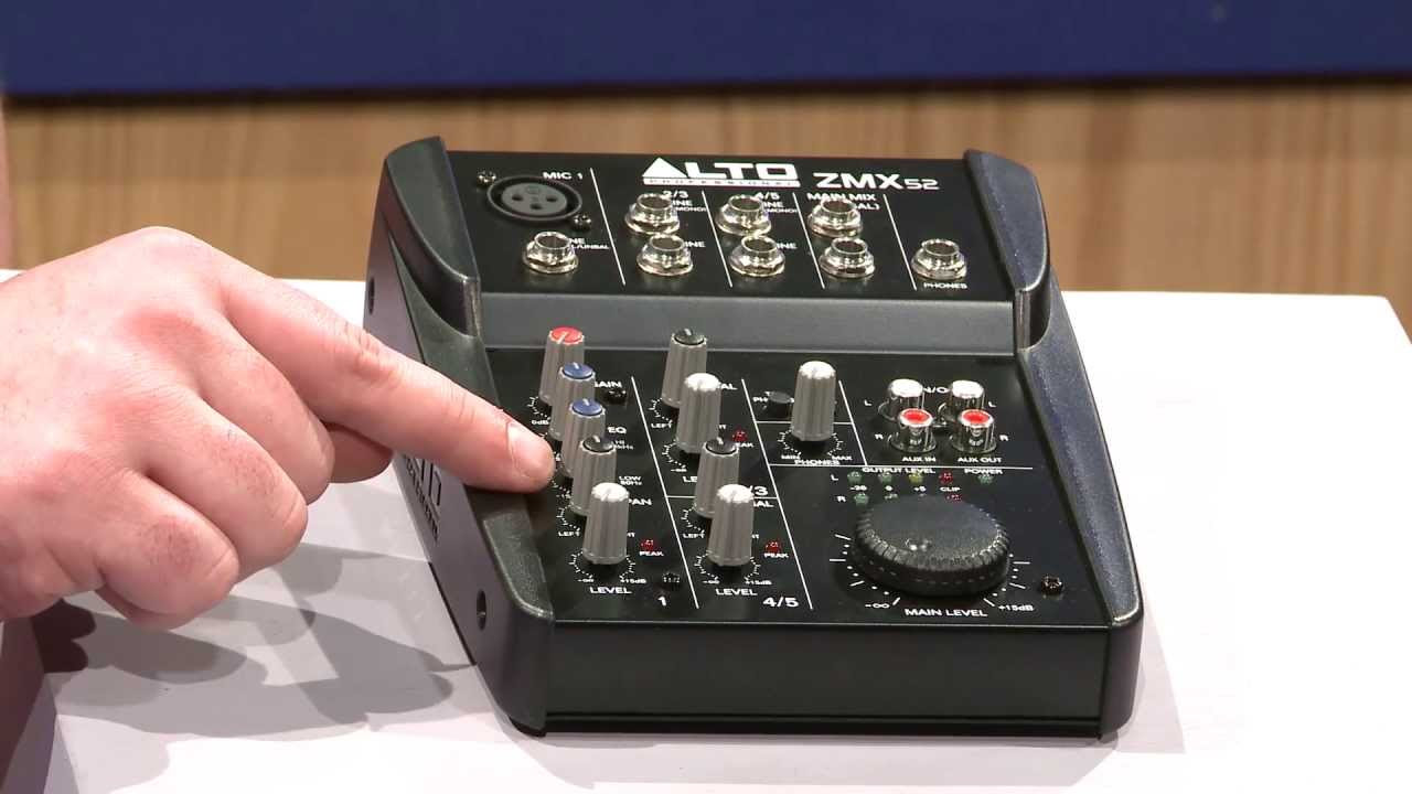 Alto Professional Zephyr Series ZMX52 5-Channel Compact Mixer