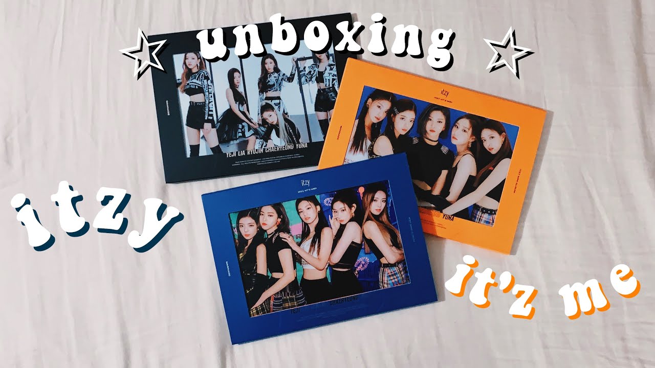 an itzciting unboxing of itzy ❝it'z me❞ (it'z, me, wannabe
