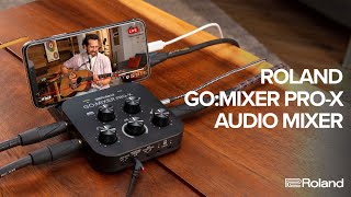 Roland GO:MIXER PRO-X Audio Mixer for Smartphones | Guitar Center
