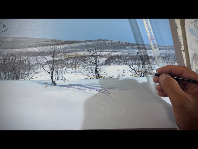 436絵で涼を【吹雪く！】北海道摩周湖 - YouTube