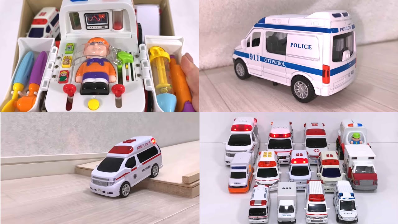 ピポピポ全開】🚑トミカ救急車ミニカーが坂道で加速！Tomica ambulance