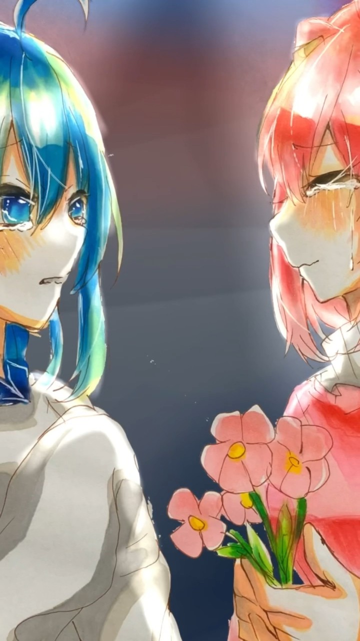 小6が描く】からぴち🍑【言葉にならない想い】のあさん・るなさん