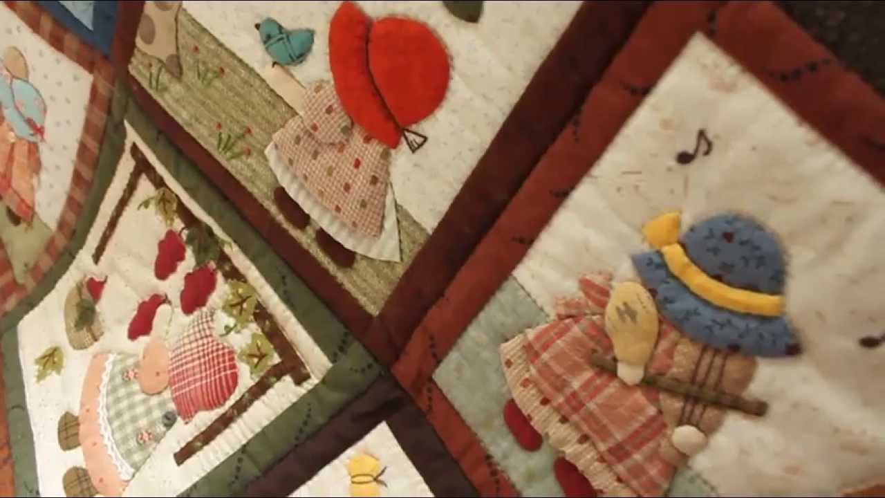 3回エントリー】サンボンネット・スーの楽しい毎日をつづるアップリケ