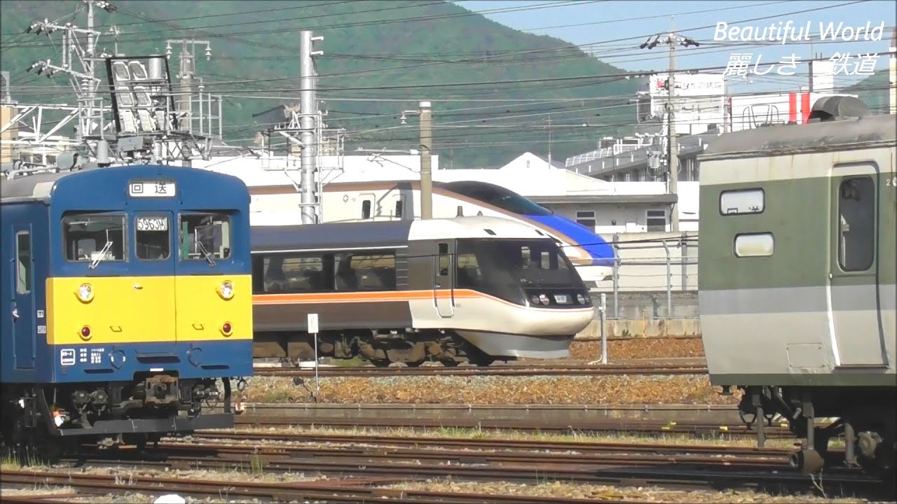 国鉄形車両8両が廃車置き場に移動・留置された長野総合車両センター