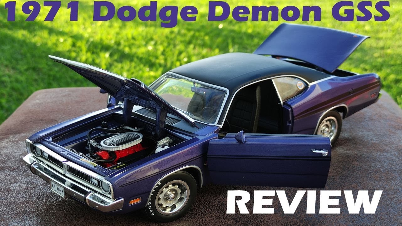 1971 Mr. Norm's Dodge Demon Plum Crazy GSS diecast review (1/18