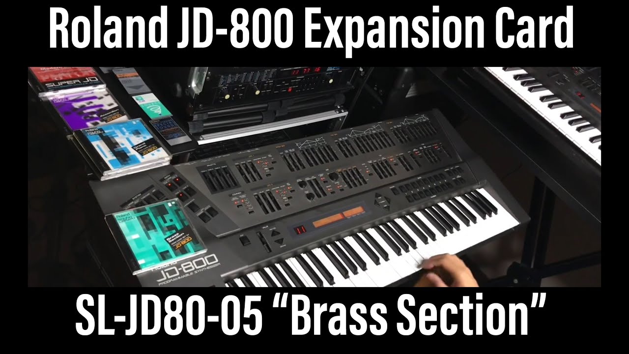 1/2) Roland JD800 SL-JD80-05 Brass Section Sound Card preset