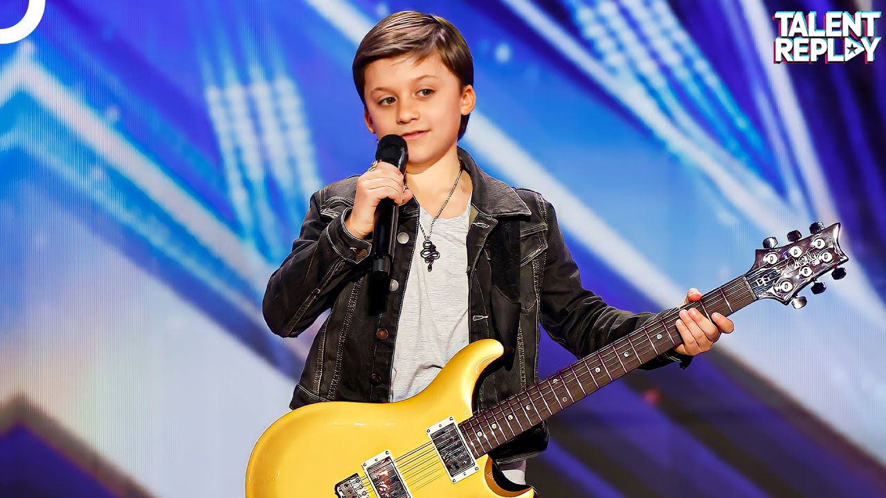 10-Year-Old Rockstar SHREDS Lenny Kravitz Hit | AGT 2025 - YouTube