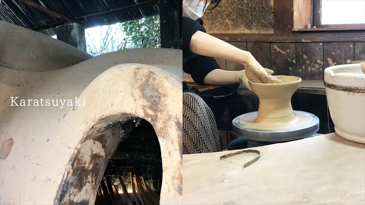 唐津焼］中野陶痴窯を訪ねて／ロクロ体験 - YouTube