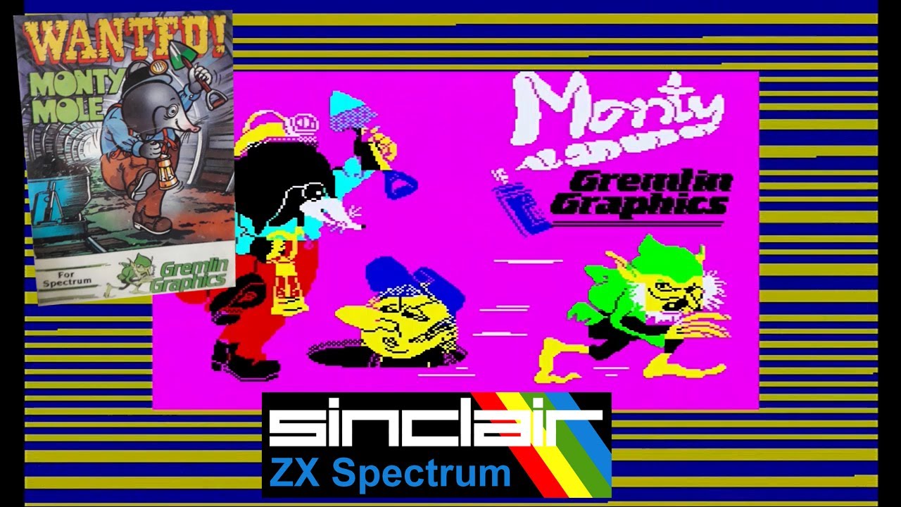 ZX Spectrum Games - Wanted: Monty Mole - YouTube