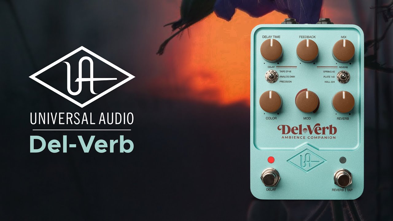 Universal Audio UAFX Del-Verb Sound Demo (no talking) with SH-01a
