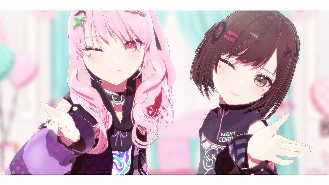 プロセカ自作MMD】愛包ダンスホール【暁山瑞希＆東雲絵名】25時