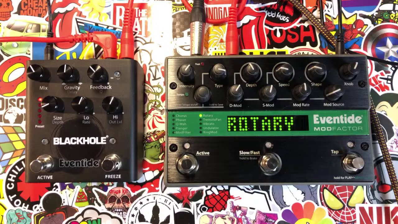 Eventide BLACKHOLE Pedal - Eventide MODFACTOR Pedal - Live Demo