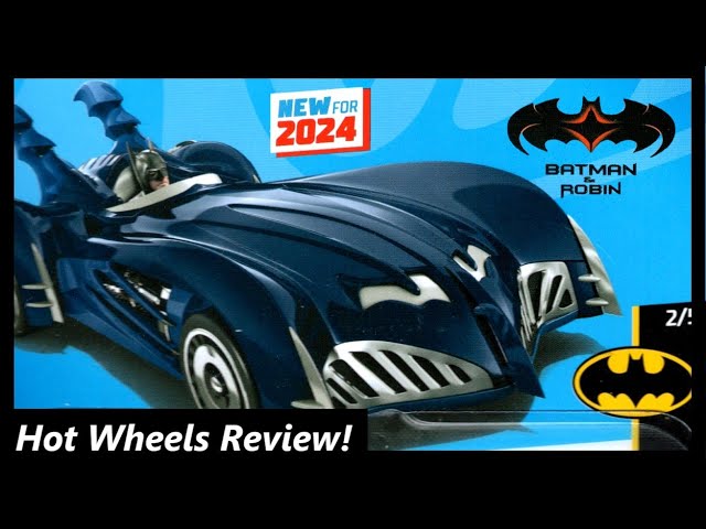 Batman & Robin Batmobile New For 2024 Hot Wheels Review Blue