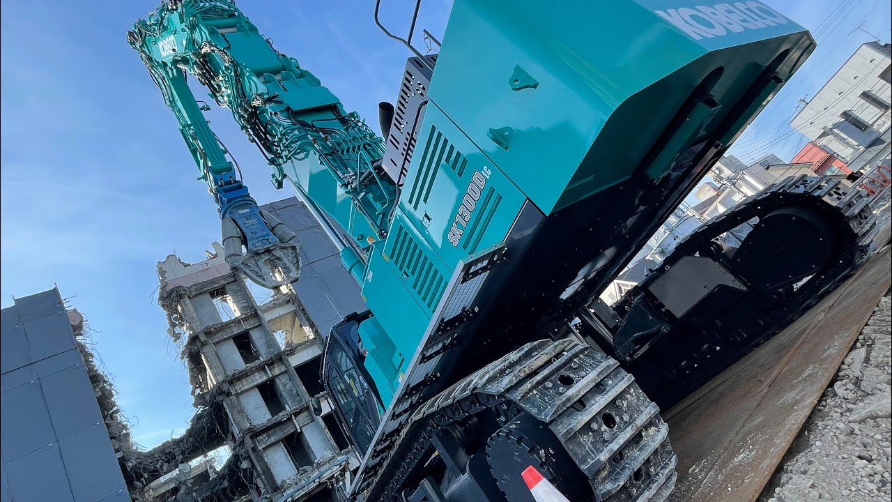コベルコ建機】超大型建物解体専用機SK1300DLC-10インサートセパレート