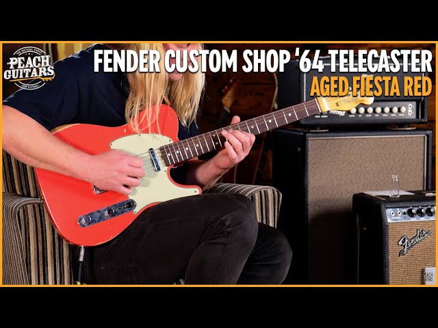 Fender Custom Shop 64 Tele | Relic Aged Fiesta Red - YouTube