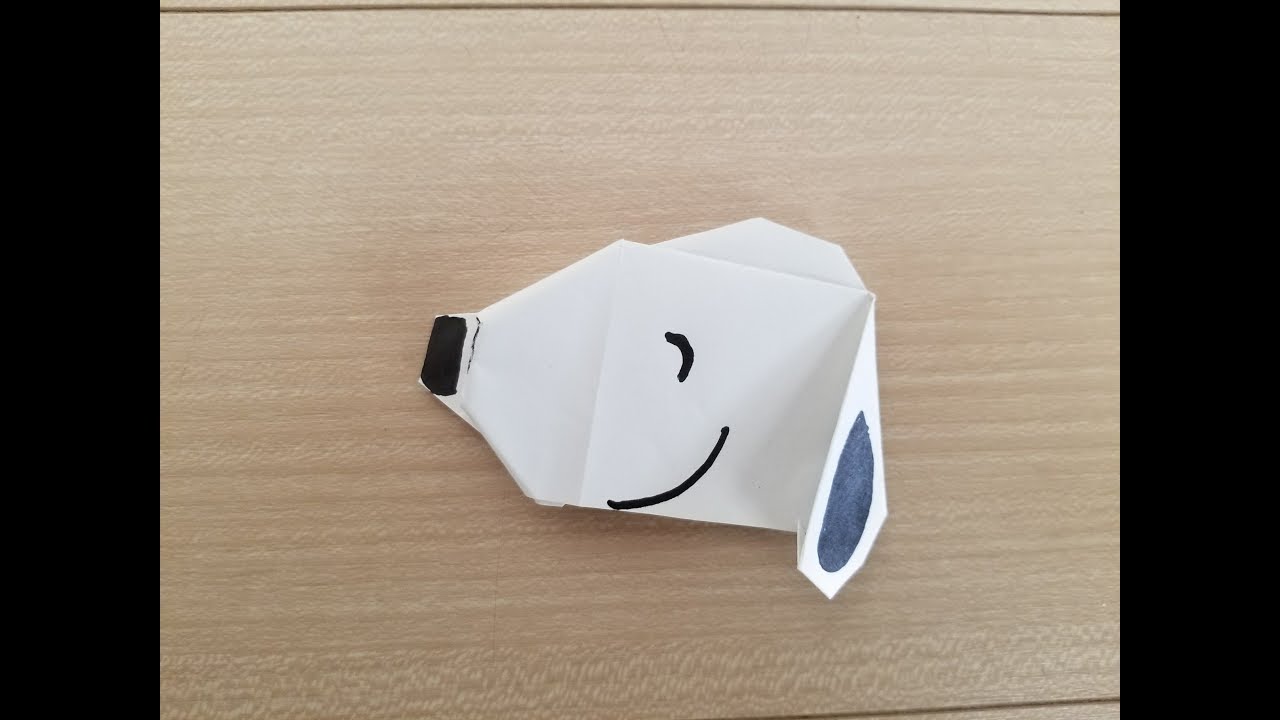 スヌーピー 折り紙 Snoopy - YouTube