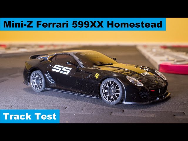 Kyosho Mini-Z Ferrari 599XX Homestead - Track Test #1 - YouTube