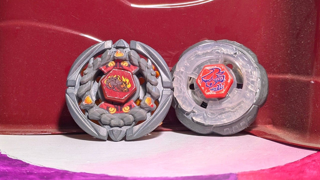 Flame Aries H145FS vs Rock Bull WD145HF | Metal Fight Beyblade