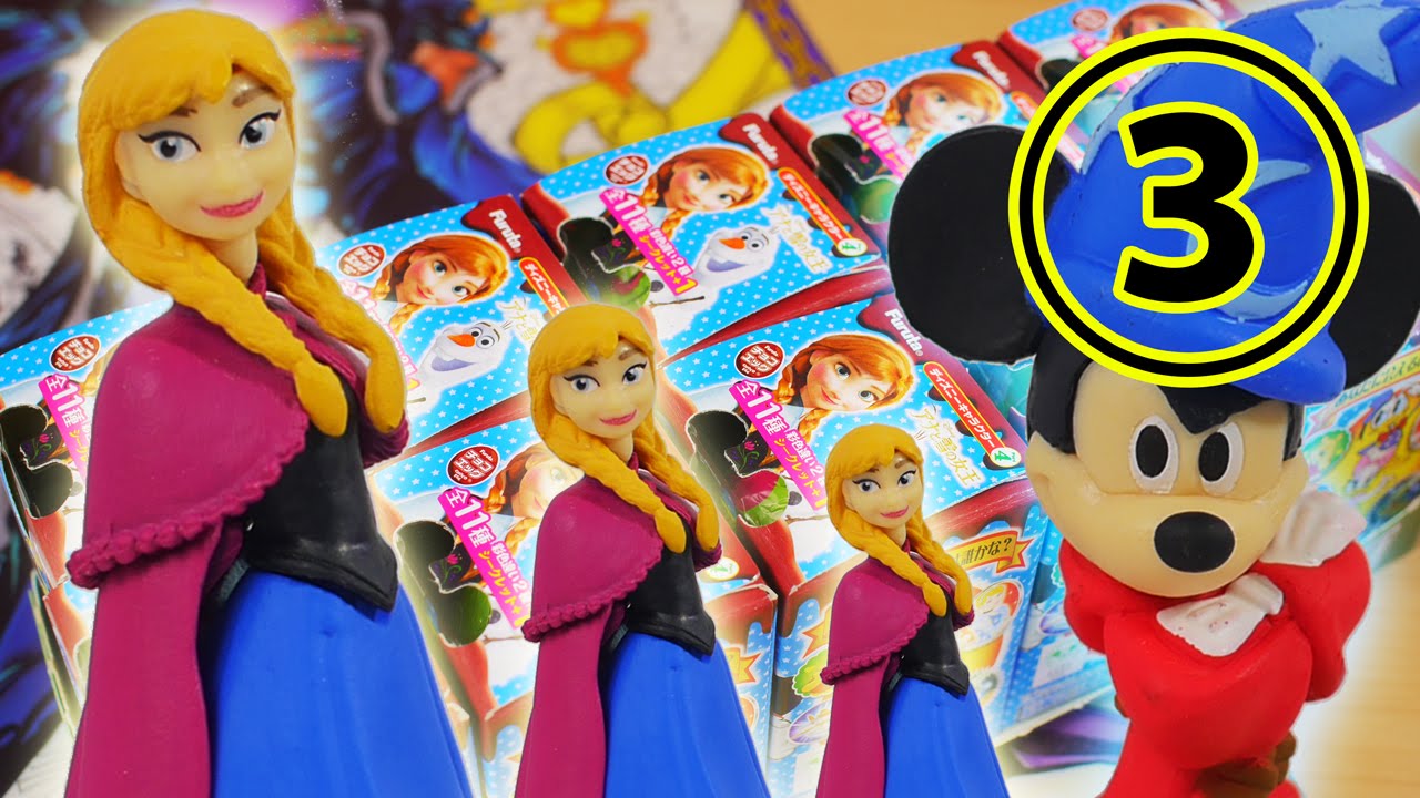 3箱目で狙う】チョコエッグ ディズにキャラクター4 BOX開封