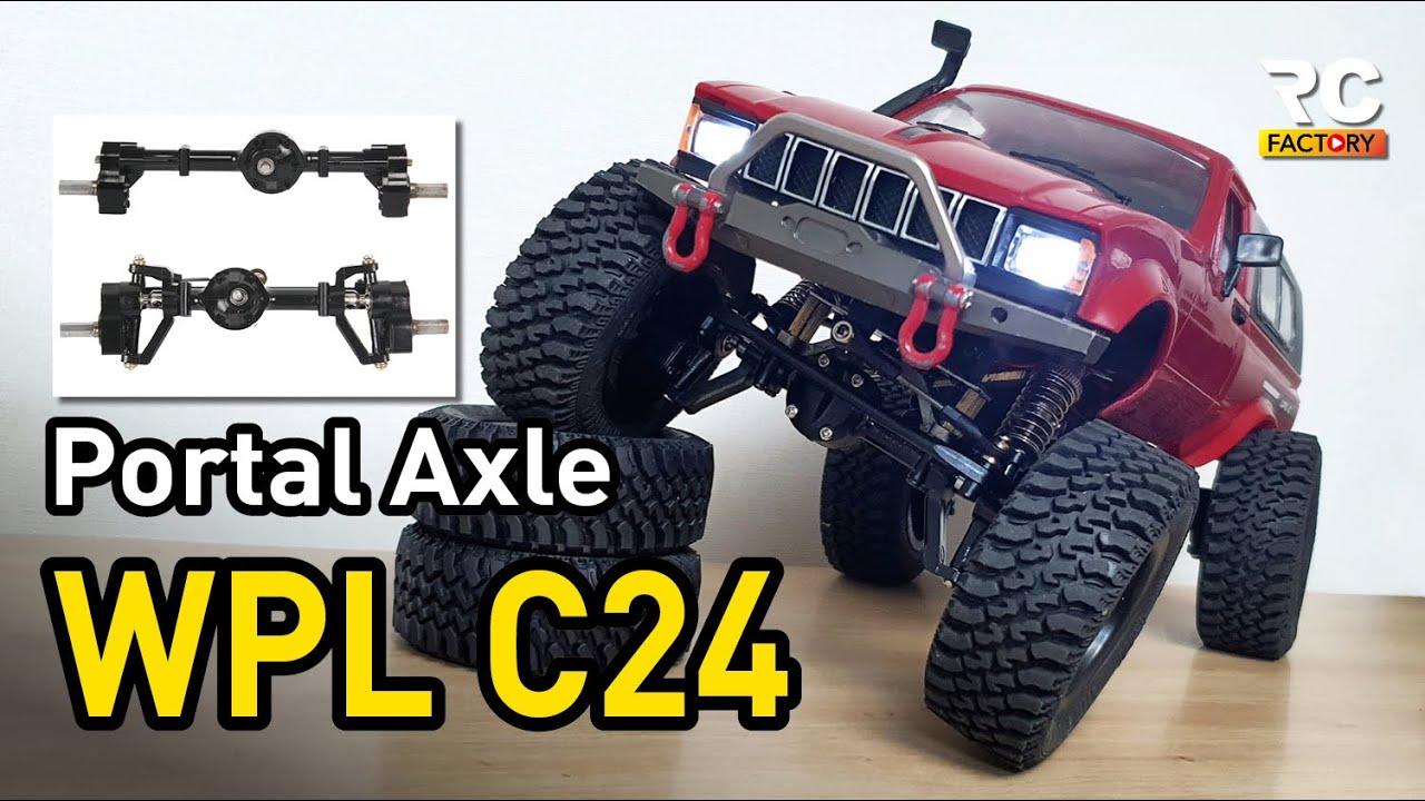 RCROVA WPL C24 [2Speed Gear] Portal Axle build - YouTube