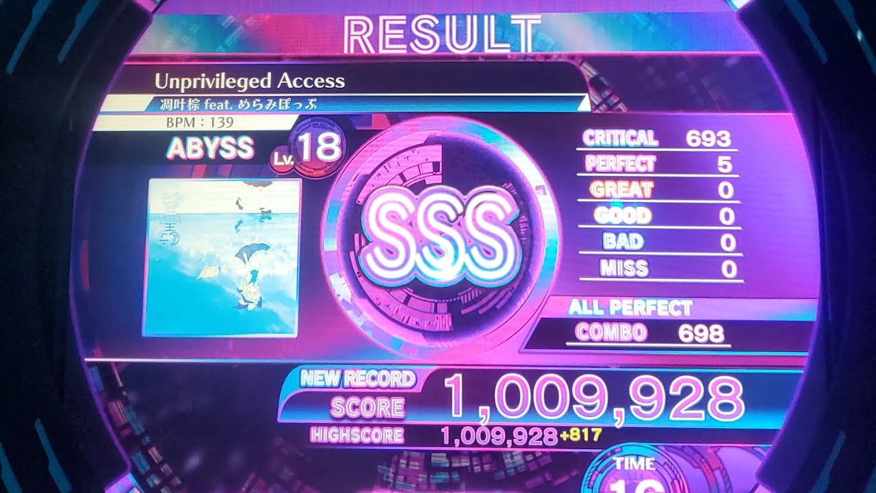 MUSIC DIVER】Unprivileged Access(ABYSS) ALL PERFECT - YouTube
