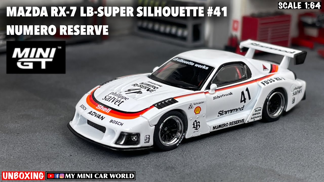 MY MINI CAR WORLD』UNBOXING MINI GT 1/64 MAZDA RX-7 LB-SUPER