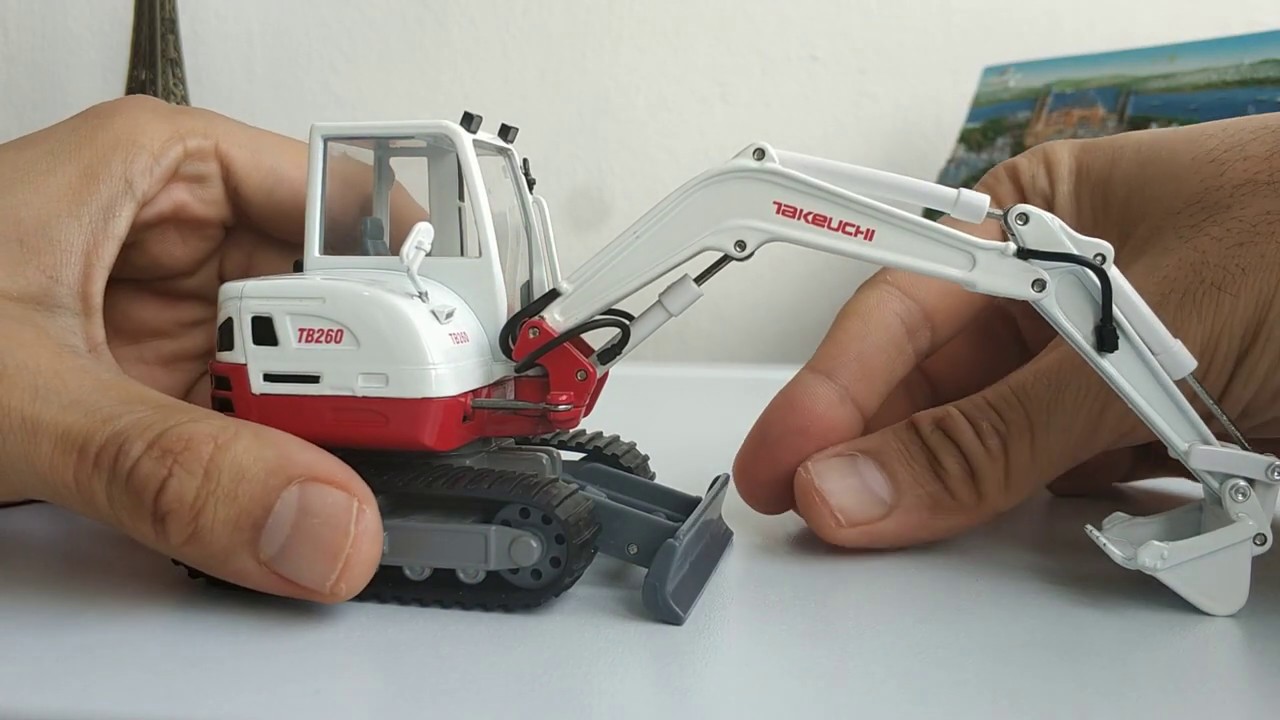Takeuchi Tb260 - Excavator- Diecast Scale Models - YouTube