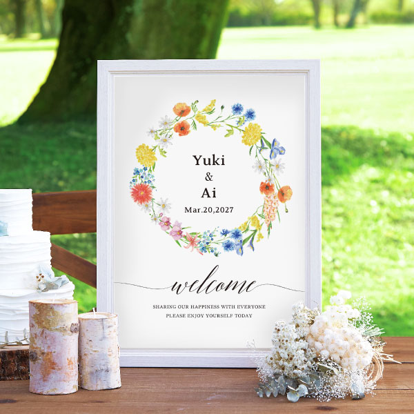 グラフィック ウェルカムボード（フィオーレアモーレ）|ウェルカム