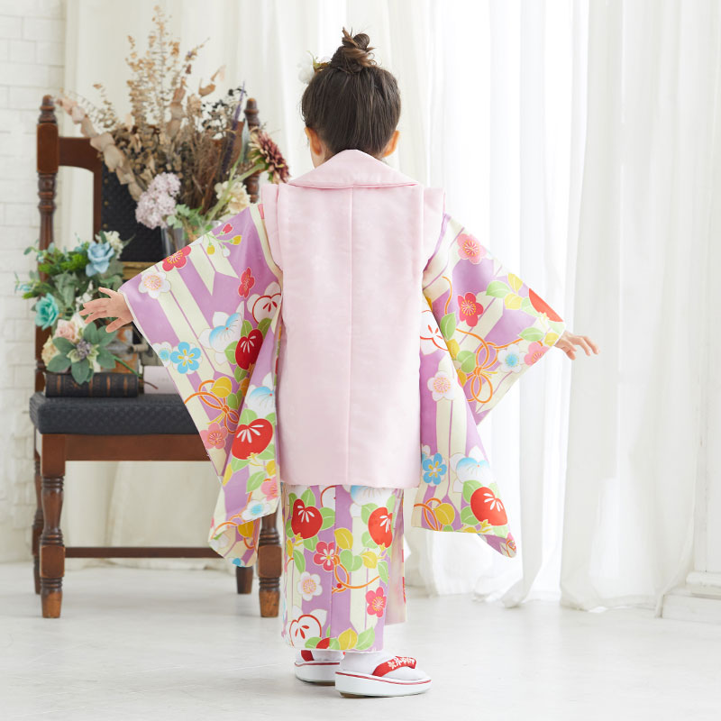 楽天市場】【レンタル】[七五三 着物 3歳 女の子] 三歳 「K047 ピンク