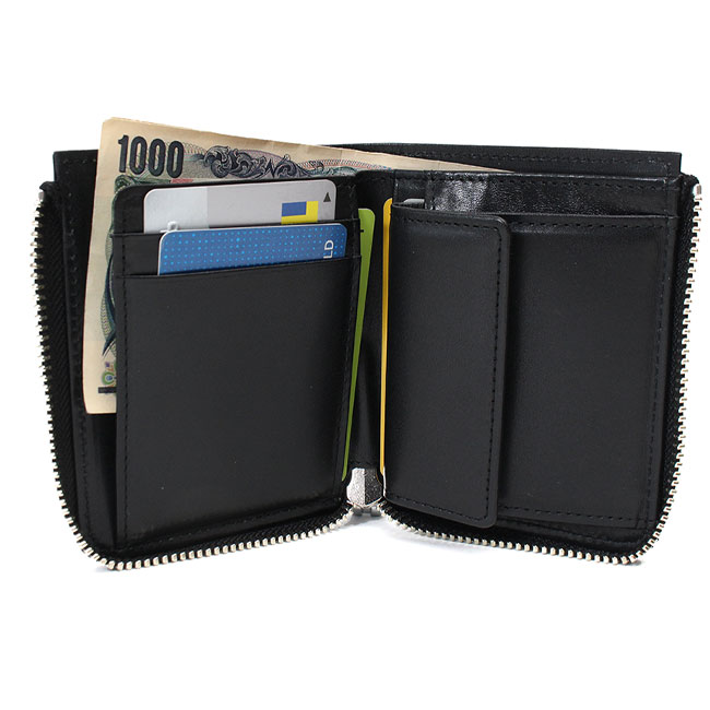 タイムセール10%OFF】aniary ウェーブレザー 二つ折り財布 | TOZAI