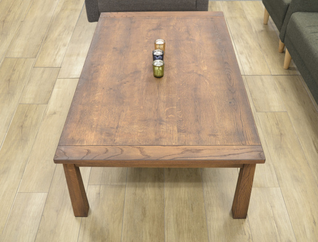 BRANこたつテーブル ダークブラウン｜国産ナラ材使用・幅120cmの